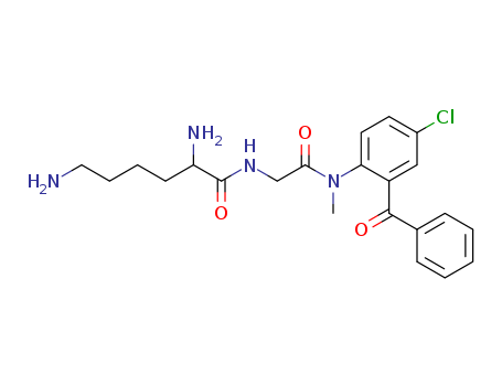 (2s)-2,6-diamino-n-[2-(2-benzoyl-4-chloro-n-methylanilino)-2-oxoethyl]hexanamide