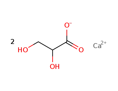 Molecular Structure of 14028-62-7 (D(+)GLYCERIC ACID HEMICALCIUM SALT)