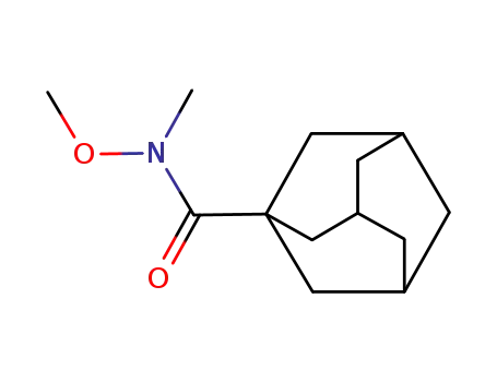 Molecular Structure of 351464-84-1 ((3r,5r,7r)-N-methoxy-N-methyladamantane-1-carboxamide)