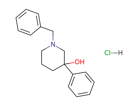 1-benzyl-3-phenyl-piperidin-3-ol; hydrochloride