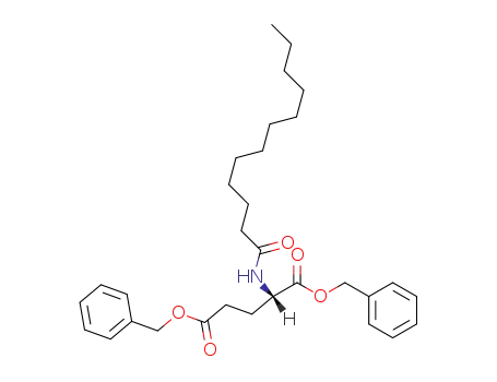 Molecular Structure of 118429-76-8 (N<sup>α</sup>-lauryl-L-glutamic acid dibenzyl ester)