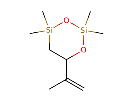 1,3-Dioxa-2,4-disilacyclohexane,
2,2,4,4-tetramethyl-6-(1-methylethenyl)-