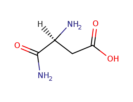 Molecular Structure of 28057-52-5 (H-ASP-NH2 H2O)