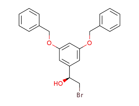 Molecular Structure of 103145-39-7 (2-bromo-1-(3,5-bis(benzyloxy)phenyl)ethanol)