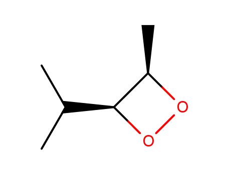Molecular Structure of 109087-34-5 (1,2-Dioxetane, 3-methyl-4-(1-methylethyl)-, (3R,4S)-rel-)