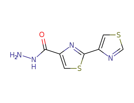Molecular Structure of 7113-13-5 ([2,4']bithiazolyl-4-carboxylic acid hydrazide)