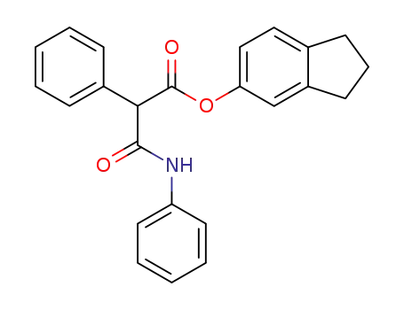 Molecular Structure of 59858-31-0 (2,N-Diphenyl-malonamic acid indan-5-yl ester)