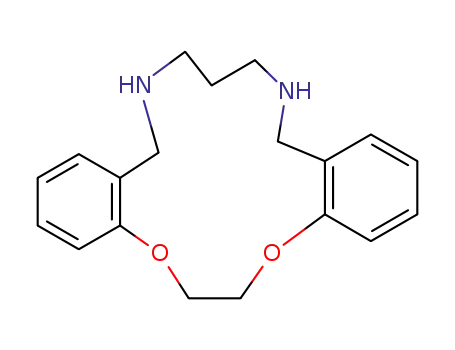 Molecular Structure of 65639-43-2 (5,6,14,15-DIBENZO-1,4-DIOXA-8,12-DIAZACYCLOPENTADECA-5,14-DIENE)
