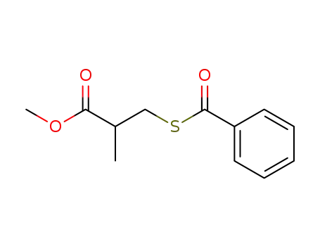 (+/-)-methyl-3-benzoylthio-2-methylpropionate