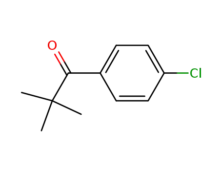 Molecular Structure of 30314-42-2 (4'-CHLORO-2,2-DIMETHYLPROPIOPHENONE)