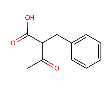 Molecular Structure of 2382-58-3 (2-Benzyl-3-oxobutyric acid)