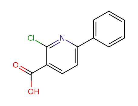 Molecular Structure of 69750-01-2 (2-Chloro-6-phenylnicotinic acid)