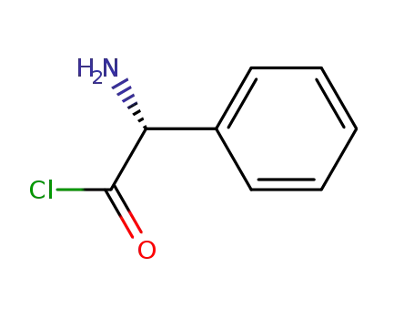 Molecular Structure of 40647-89-0 (D-α-Aminophenylacetic acid chloride)
