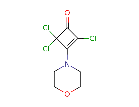 Molecular Structure of 68239-28-1 (2,4,4-trichloro-3-(morpholin-4-yl)-2-cyclobuten-1-one)