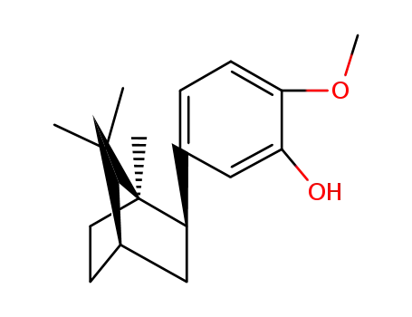 Molecular Structure of 13746-58-2 (5-isobornyl-2-methoxyphenol)