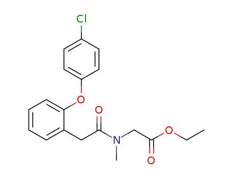 ethyl N-[2-[2-(4-chlorophenoxy)phenyl]acetyl]-N-methylglycinate