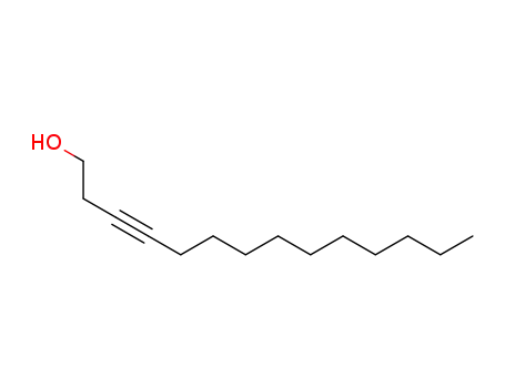 Molecular Structure of 55182-74-6 (3-Tetradecyn-1-ol)