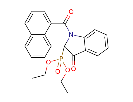 Molecular Structure of 1379148-13-6 (diethyl (7,13-dioxo-13,13a-dihydro-7H-benzo[de]indolo[2,1-a]isoquinolin-13a-yl)phosphonate)