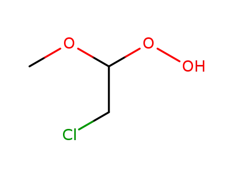 Molecular Structure of 87894-31-3 (Hydroperoxide, 2-chloro-1-methoxyethyl)
