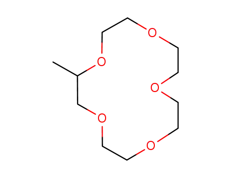 Molecular Structure of 68167-84-0 (2-Methyl-1,4,7,10,13-pentaoxacyclopentadecane)