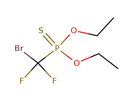 Molecular Structure of 180627-08-1 (O,O-diethyl 1,1-difluoro-1-bromomethane phosphonothioate)