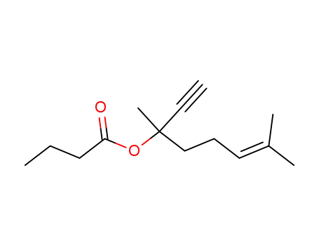 butyric acid-(1-ethynyl-1,5-dimethyl-hex-4-enyl ester)