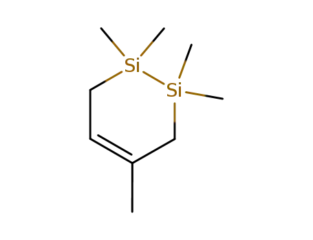 Molecular Structure of 51342-13-3 (1,2-Disilacyclohex-4-ene, 1,1,2,2,4-pentamethyl-)