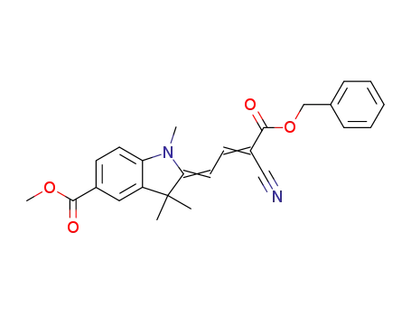 2-[3-シアノ-4-オキソ-4-(フェニルメトキシ)-2-ブテニリデン]-2,3-ジヒドロ-1,3,3-トリメチル-1H-インドール-5-カルボン酸メチル