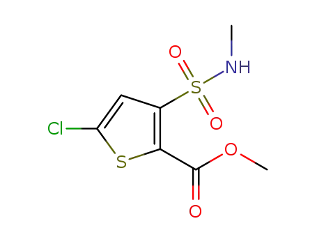 Molecular Structure of 70374-37-7 (Methyl 5-chloro-3-chlorosulfonyl-2-thiophene carboxylate)