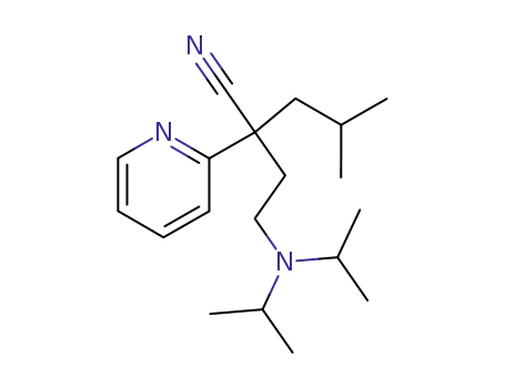 α-[2-[ビス(1-メチルエチル)アミノ]エチル]-α-(2-メチルプロピル)-2-ピリジンアセトニトリル