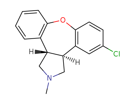 trans-5-chloro-2,3,3a,12b-tetrahydro-2-methyl-1H-dibenz[2,3:6,7]oxepino[4,5-c]pyrrole