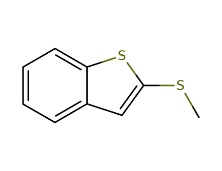 Molecular Structure of 30489-81-7 (Benzo[b]thiophene, 2-(methylthio)-)
