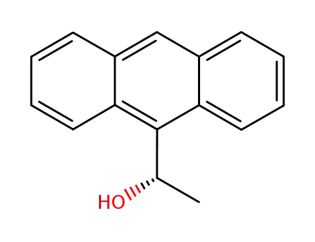 Molecular Structure of 74928-67-9 ((-)-(S)-1-Anthracen-9-ylethanol)