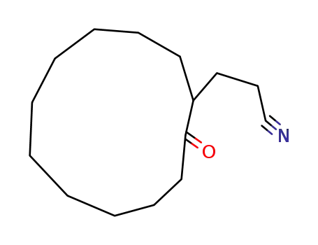 Molecular Structure of 62940-04-9 (3-(2-OXOCYCLODODECYL)PROPANENITRILE)