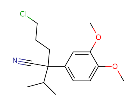 Benzeneacetonitrile, a-(3-chloropropyl)-3,4-dimethoxy-a-(1-methylethyl)- cas  27487-83-8