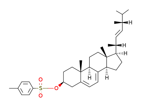 Molecular Structure of 51373-27-4 ((22E,24R)-5α-ergosta-5,7,22-triene-3-p-toluenesulfonate)