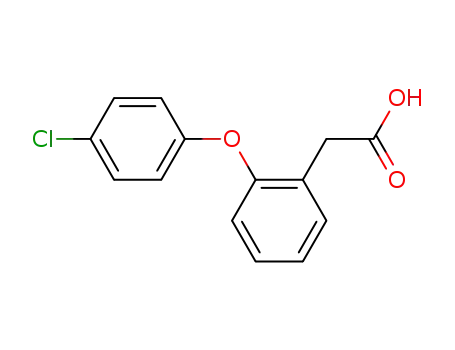 Molecular Structure of 25563-04-6 (2-(4-Chlorophenoxy)phenylacetic acid)