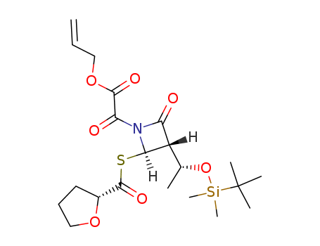 (3S,4R)-1-(allyloxy)oxoacetyl-3-((R)-1-hydroxyethyl)-4-((R)-2-tetrahydrofuranyl)carbonylthio-azetidin-2-one