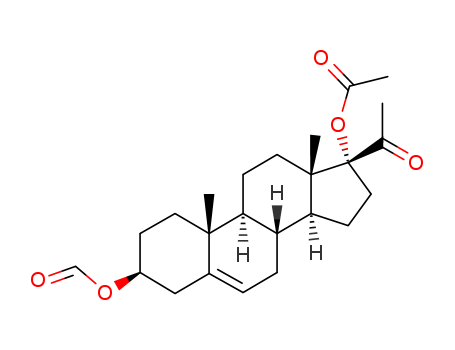 Pregn-5-en-20-one,17-(acetyloxy)-3-(formyloxy)-, (3b)-