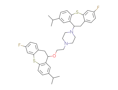 7-fluoro-2-isopropyl-10,11-dihydrodibenzo<b,f>thiepin-11-yl 2-<4-(7-fluoro-2-isopropyl-10,11-dihydrodibenzo<b,f>thiepin-11-yl)piperazino>ethyl ether