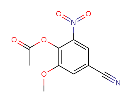 4-acetoxy-3-methoxy-5-nitro-benzonitrile