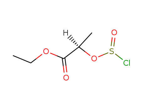 Molecular Structure of 114983-33-4 (O-chlorosulfinyl-D-lactic acid ethyl ester)