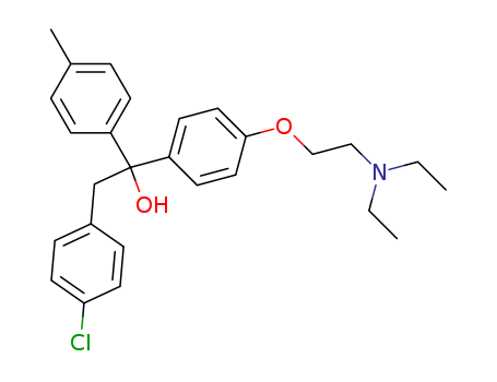 Benzeneethanol,4-chloro-a-[4-[2-(diethylamino)ethoxy]phenyl]-a-(4-methylphenyl)-