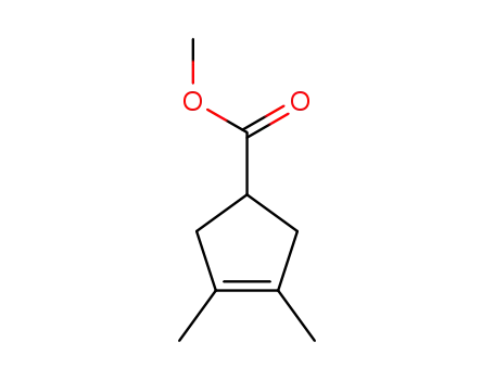 Molecular Structure of 62185-64-2 (3-Cyclopentene-1-carboxylic acid, 3,4-dimethyl-, methyl ester (9CI))