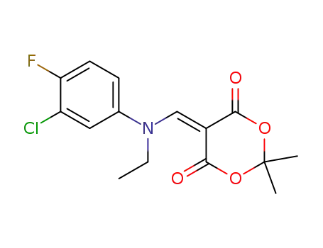 N-(3-Chlor-4-fluor-phenyl)-N-ethyl-aminomethylen-meldrumsaeure