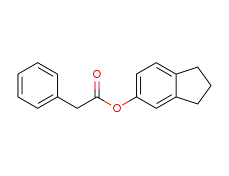 Molecular Structure of 77331-11-4 (Phenyl-acetic acid indan-5-yl ester)