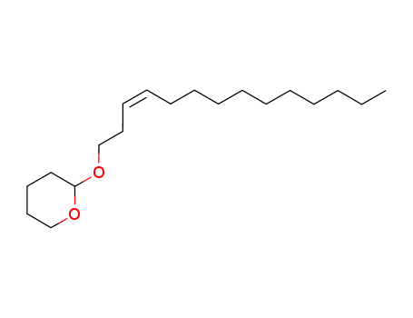 Molecular Structure of 88841-47-8 (2H-Pyran, tetrahydro-2-(3-tetradecenyloxy)-, (Z)-)
