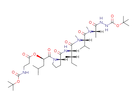 Molecular Structure of 187753-76-0 (C<sub>30</sub>H<sub>51</sub>N<sub>5</sub>O<sub>7</sub>N<sub>2</sub>H<sub>4</sub>(C<sub>5</sub>H<sub>8</sub>O<sub>2</sub>)2)