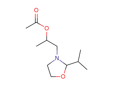 alpha-Methyl-2-(1-methylethyl)oxazolidine-3-ethyl acetate