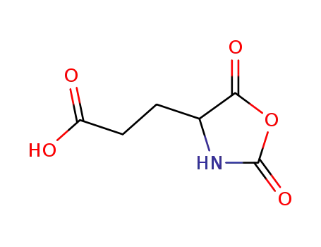 Molecular Structure of 3981-39-3 (2,5-dioxooxazolidine-4-propionic acid)